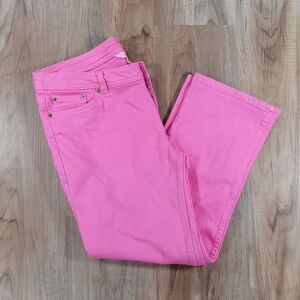 🔹️Lilly Pulitzer Kennedy Pink Cropped Jeans Size 8/29